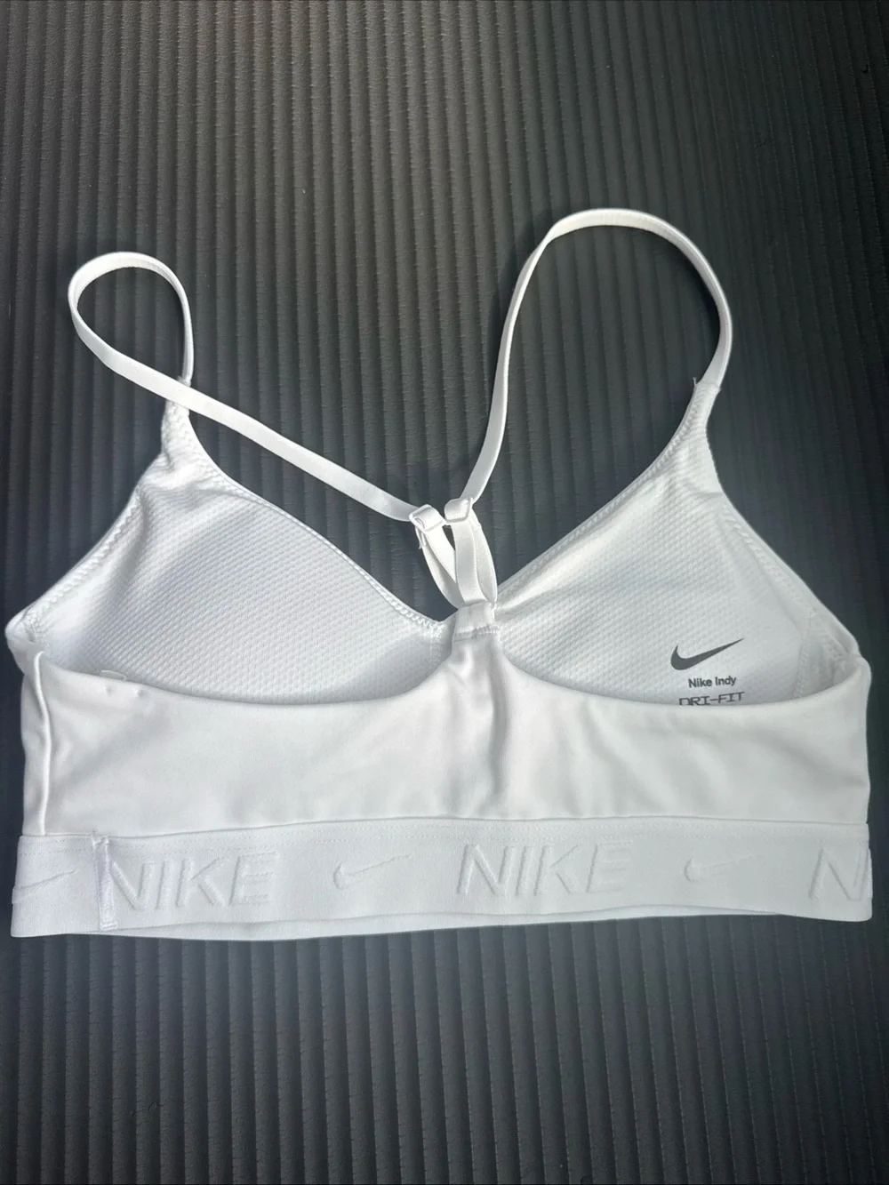 Nike White Girls Seamless Lightweight Bralette Sports Bra
